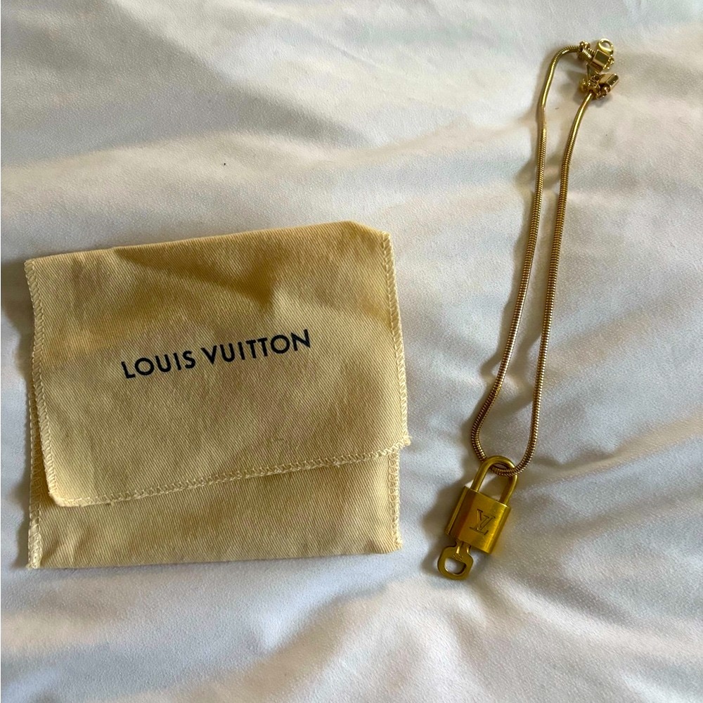Louis Vuitton Gold Lock and Key